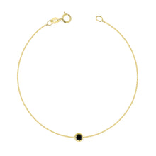 Load image into Gallery viewer, Flirty-black diamond bracelet | Hortense Jewelry - handcrafted beaded bracelets, handcrafted gold bracelets, handmade pearl bracelets, delicate handmade bracelets