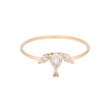 Load image into Gallery viewer, The “Puppy” ring 14KYG 4.5 | Hortense Jewelry - ethical diamond rings, delicate designer rings, designer gold rings