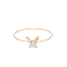 Load image into Gallery viewer, The “Kitty” ring 14KYG SIZE 4.5 | Hortense Jewelry - ethical diamond rings, delicate designer rings, designer gold rings