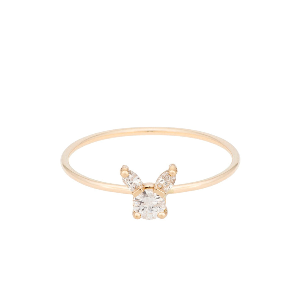 The “Kitty” ring 14KYG SIZE 4.5 | Hortense Jewelry - ethical diamond rings, delicate designer rings, designer gold rings