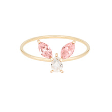 Load image into Gallery viewer, The “Bunny” ring 14KYG SIZE 4.5 | Hortense Jewelry - ethical diamond rings, delicate designer rings, designer gold rings