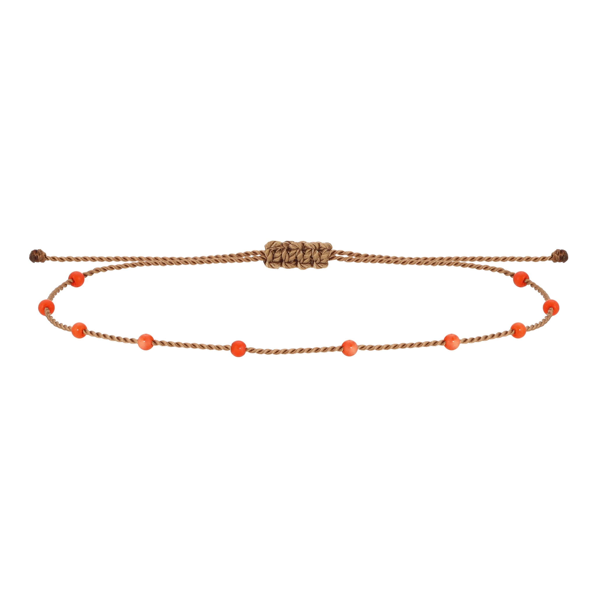 Buy Simple Red Coral Daily Use Gold Plated Bracelet for Women