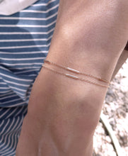 Load image into Gallery viewer, Bamboo bracelet-single bar | Hortense Jewelry - custom handmade bracelets, beautiful handmade bracelets, handmade bracelets and necklaces