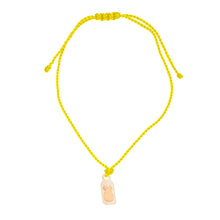 Load image into Gallery viewer, Tag-Pineapple cord bracelet Nylon cord yellow | Hortense Jewelry - handcrafted beaded bracelets, handcrafted gold bracelets, handmade pearl bracelets, delicate handmade bracelets