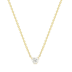 Mon Amour 14KYG 16" | Hortense Jewelry - handmade designer necklaces, designer gold necklaces, designer bridal necklaces, delicate gold necklaces