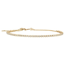 Load image into Gallery viewer, Hortense Fine Jewelry The Tennis Bracelet Solid Gold 56 Diamonds