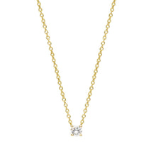 Load image into Gallery viewer, The &quot;One&quot; 14K YG 16&quot; | Hortense Jewelry - handmade designer necklaces, designer gold necklaces, designer bridal necklaces, delicate gold necklaces