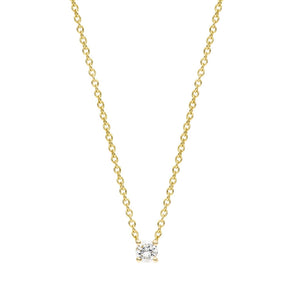 The "One" 14K YG 16" | Hortense Jewelry - handmade designer necklaces, designer gold necklaces, designer bridal necklaces, delicate gold necklaces