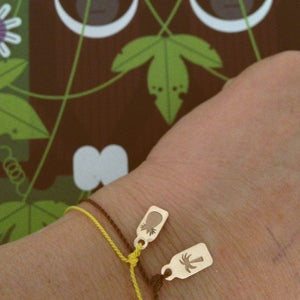 Tag-Palm Tree cord bracelet | Hortense Jewelry - custom handmade bracelets, beautiful handmade bracelets, handmade bracelets and necklaces
