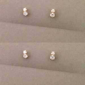 Double D all White | Hortense Jewelry - handmade artisan earrings, handmade designer earrings, ethically made gold earrings