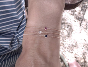 Je t'aime bracelet-Ruby | Hortense Jewelry - custom handmade bracelets, beautiful handmade bracelets, handmade bracelets and necklaces