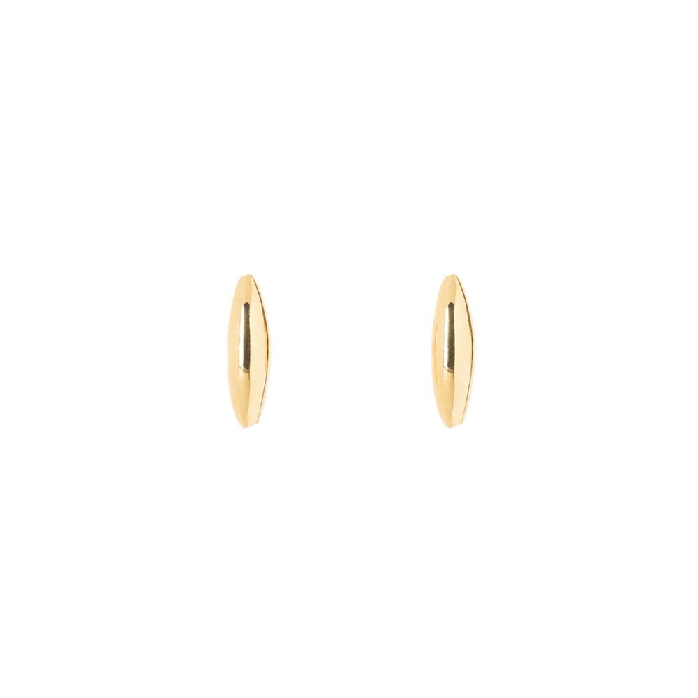 Rise and Shine-Earring no diamond 14KYG SINGLE | Hortense Jewelry - yellow gold bridal earrings, designer bridal earrings, ethical gold earrings